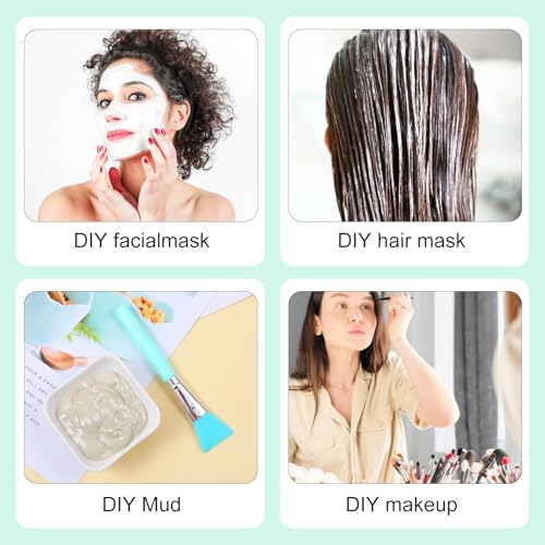 Silicone Brush Applicator Kit,14 Pcs Resin Brush for Crafts Makeup