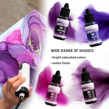 Alcohol Ink Set with Alcohol Ink Paper