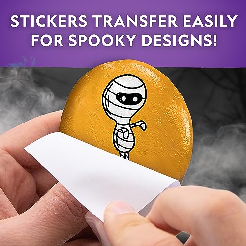 National Geographic Creepy Creatures Rock Painting Halloween Craft Kit | 10 River Rocks, 10 Paint Colors, Spooky Art Supplies for Kids, Halloween Crafts, Creative Activity, Creepy Creature Designs - style: Creepy Creatures
