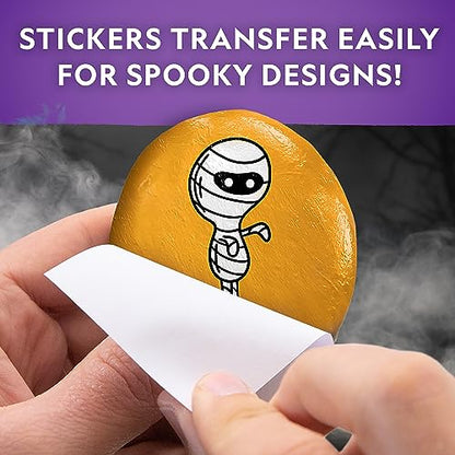 National Geographic Creepy Creatures Rock Painting Halloween Craft Kit | 10 River Rocks, 10 Paint Colors, Spooky Art Supplies for Kids, Halloween Crafts, Creative Activity, Creepy Creature Designs - style: Creepy Creatures