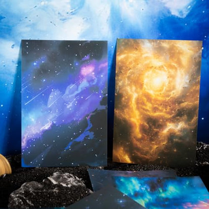 60 Pcs Galaxy & Aurora Stickers for Scrapbooking and Journaling - color: Star Dreams