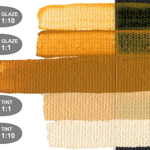 GOLDEN OPEN Slow-Drying Acrylics, Raw Sienna, 5 fl. oz. Tube - color: Raw Sienna, size: 5 Fl Oz (Pack of 1)