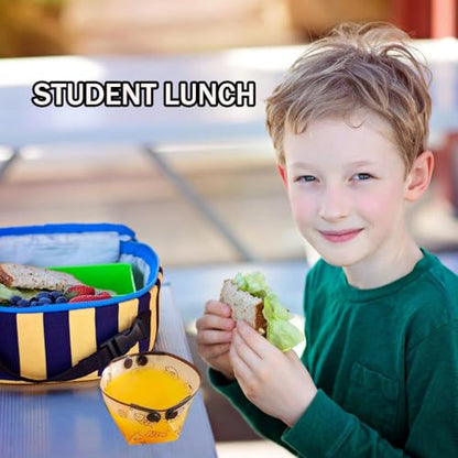 MIUPOO Collapsible Cup Set,Portable Mess Kit,Food Grade Material Free Folding Cup for Lunch Family Picnic, 4.7×4.2×3.2 Inches,4Pieces - size: 4.7×4.2×3.2 Inches