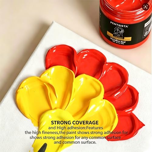 Professional Heavy Body Acrylic Paint Set, 18 Colors 220ml/7.44oz - color: 18 colours