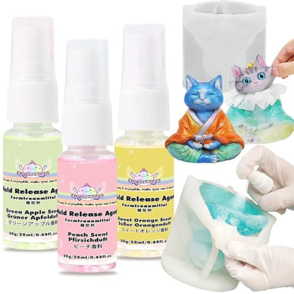 Mold Release Spray 60ml, Non-Stick Silicone Agent for Resin, Squishy, Candle