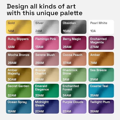 ARTISTRO Metallic Acrylic Paint Markers - Fine Tip Paint Pens for Rock, Wood, Glass, Ceramic, Black Paper, Scrapbooking Crafts, Card Making, DIY Photo Album, Ceramic (Fine)