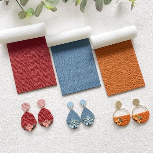 KEOKER Polymer Clay Leather Texture Roller, Polymer Clay Texture Roller, 3pcs Leather Texture Roller for Polymer Clay, Like Polymer Clay Texture Sheets, Great Work with Polymer Clay Cutters - color: ALL