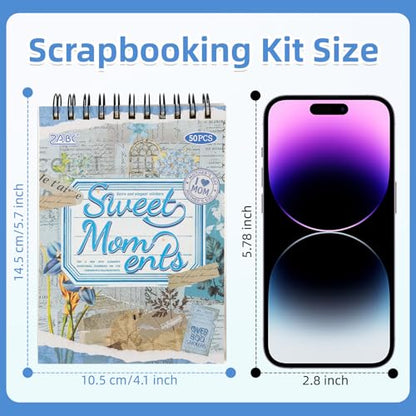Uideyvi Sweet Series Sticker Scrapbooking Supplies for Junk Journal, 25 Sheets Washi Stickers and 25 Sheets PET Stickers(TZ-010-004) - color: Sweet Series