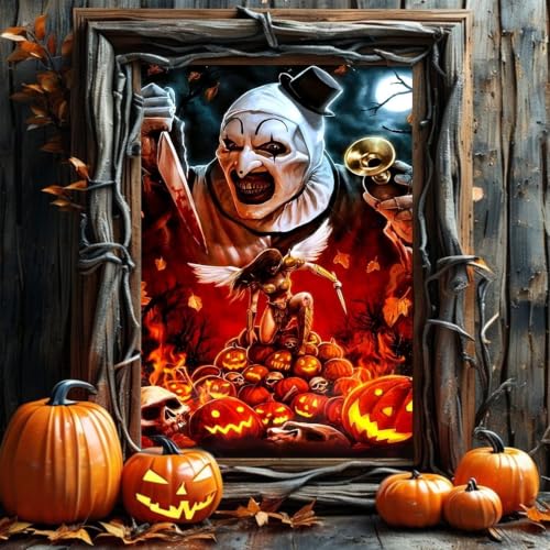 VeGuude Halloween Diamond Art Kits for Adults Home Wall Decor Gift 12x16 in - color: DP04290