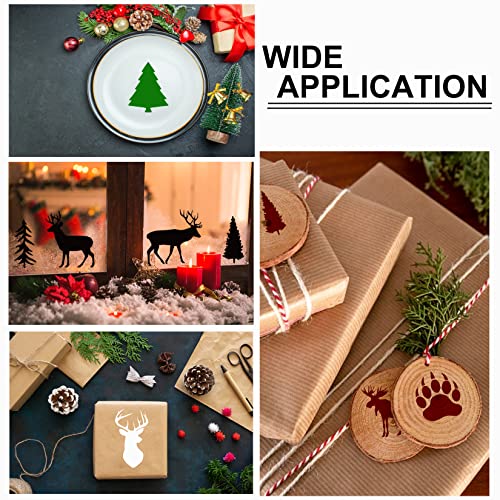Small Stencils for Painting on Wood Burning Reusable, 3 Inch Reusable Stencil for Craft Ornament Paint Template Stencils for Wall Card Rock Wood Signs Coasters Canvas Home Decor (Animal Wildlife) - style: animal Wildlife
