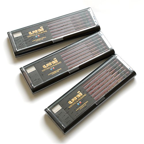 Uni Wooden Pencil - HB - Box of 12 (UHB) - size: 12 Count (Pack of 1)