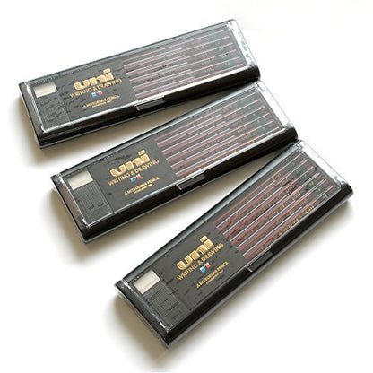 Uni Wooden Pencil - HB - Box of 12 (UHB) - size: 12 Count (Pack of 1)