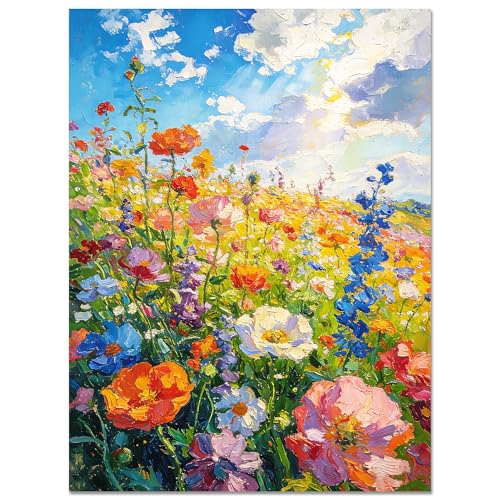 Muzagroo Art 5D Diamond Paintings Kits for Adults Round Full Drill Flowers Diamonds Art Kits for Beginners Diamond Art Paintings Gem Art Kits Diamond Dots Kits 30x40cm (Flowers) - color: Flowers