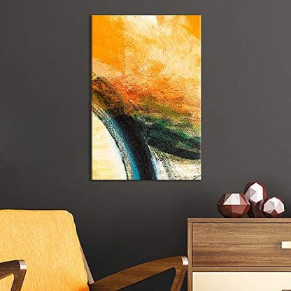 wall26 - Canvas Wall Art - Abstract Oil Paints on Canvas - Giclee Print Gallery Wrap Modern Home Art Ready to Hang - 12x18 inches - color: Artwork - 03, size: 18"L x 12"W