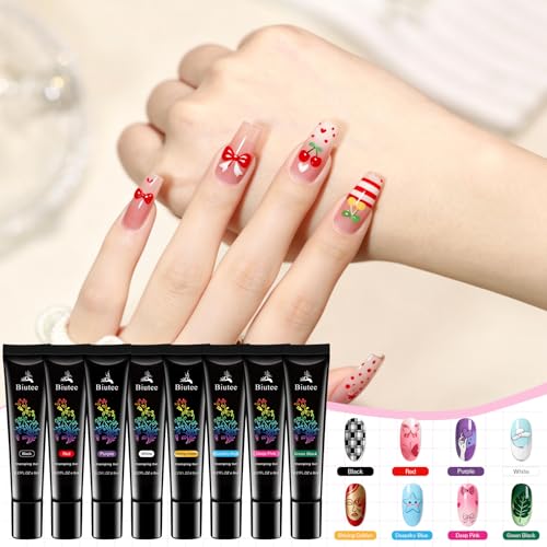 Biutee Nail Stamp Plates 16PCS Nail Stamping Kit 8 Nail Stamping Gel Polish | 1 Nail Art Stamper Scraper & Storage Bag, Nail Stamp Kit Flower Butterfly Animal Design for Beginners & Nail Lovers - color: 27pcs set