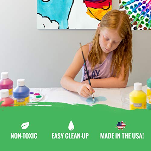 Handy Art Little Masters Washable Tempera Paint, Gallon, Yellow,214-710 128 fl Oz and Red Gallon Paint Bundle (Pack of 2)