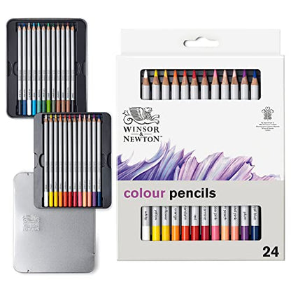 Winsor & Newton Studio Collection, Color Pencils, Set of 24 - style: 24 Color Pencils