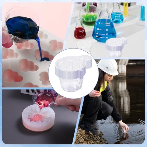 40ml Disposable Plastic Resin Mixing Cups, 150 Pieces 40ml Small Paint Cup Clear Disposable Plastic Measuring Cups for Mixing Paint, Stain, Epoxy, DIY Resin Crafts