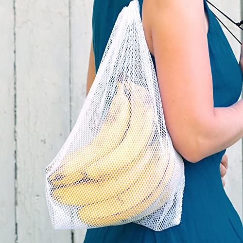 Pllieay 29.5 X 59 Inch White Mesh Fabric Slightly Stretchy | for Backpack Pocket and Straps, Netting Clothes, Netting Bag Shopping Bag - color: White