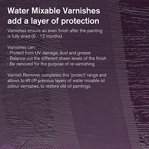 Winsor & Newton Artisan Gloss Varnish, 250ml (8.4-oz) bottle | UV Resistant, Glossy Finishing Treatment, Seals Pores on Oil Paint Film, Balances Surface Sheen, Non-Yellowing - color: Artisan Gloss Varnish, style: 8.4-oz Bottle