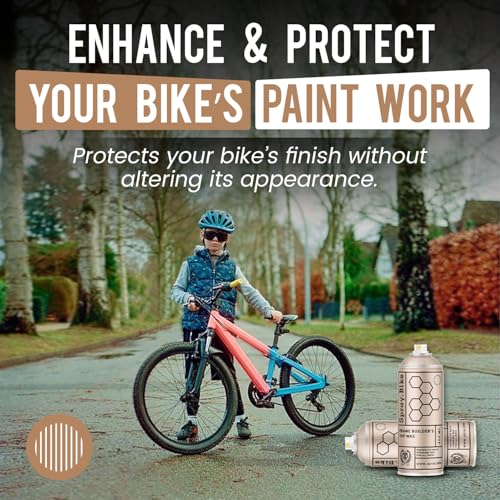 Spray.Bike Frame Builder's Top Wax - Clear | Spray Wax for Bike Protection | Bike Polish for Metal, Carbon, Wood | Bicycle Cleaning Tools | Easy to Use, Water-Repellant, Smooth Finish, 400ml - color: Clear