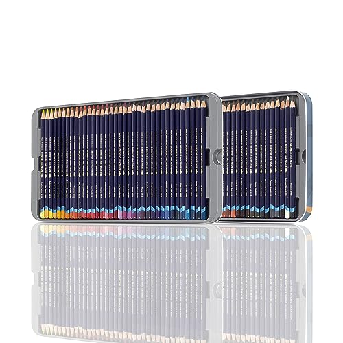 Derwent Coloured Pencils, Inktense Ink Pencils, Drawing, Art, Metal Tin, 72 Count (2301843) - size: 72 Count (Pack of 1)