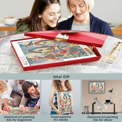 hill froeistung 5D Colorful Bird Diamond Art Painting Kits for Adults - color: HF-A074