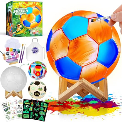 Soccer Ball Lamp Kit, 3D Night Light, Crafts for Kids, Gifts for Boy 4-12 - style: Soccer Ball
