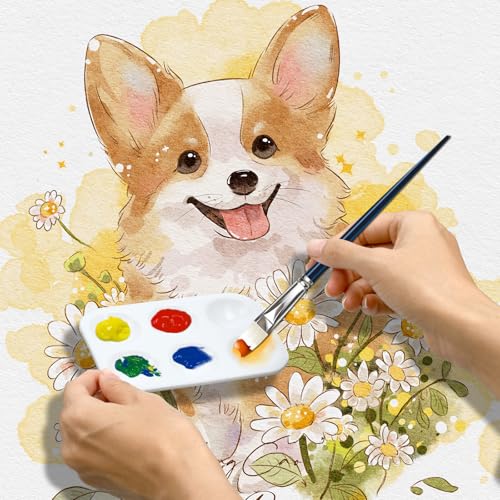 100PCS Paint Tray Palettes Plastic Paint Pallets Watercolor Palette Painting Tray for Painting Party, DIY Craft and Art Painting