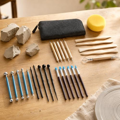 DOITOOL 25 Pcs Clay Tool Sculpting Tools Kit