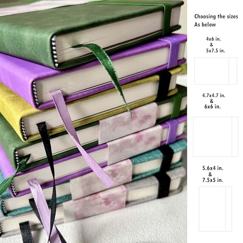 Square 100% Cotton Watercolor Paper Sketchbook, 140 LB, Cold Press - color: Deep Green, size: 6"x6"