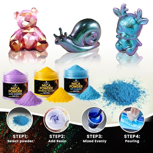 BALTIC DAY 24K Radiance Gold Mica Powder 2 oz (56g) – Metallic Gold Pigment for Epoxy Resin, Soap Making, Candle Dye, Slime, Nail Art, Bath Bombs, Acrylic Pouring & Crafts - color: Gold