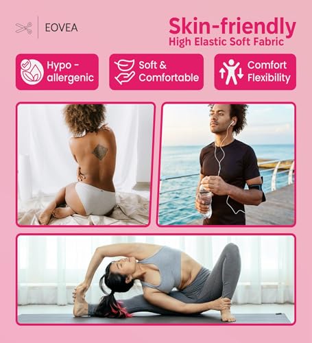 EOVEA - Cotton Spandex Fabric by The Yard - 4 Way Stretch Jersey Knit - Spandex & Cotton T-Shirt Fabric - Lightweight, Breathable - 60" Wide Roll| 10 oz(Fuchsia, 1 Yard) - color: Fuchsia, size: 1 Yard