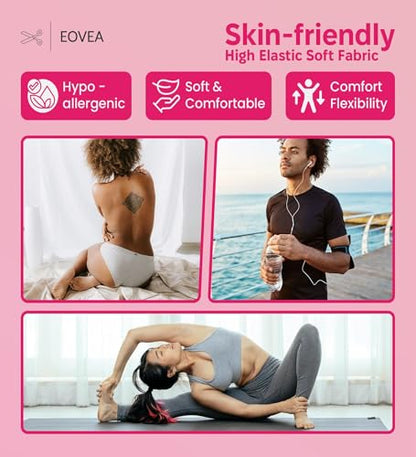 EOVEA - Cotton Spandex Fabric by The Yard - 4 Way Stretch Jersey Knit - Spandex & Cotton T-Shirt Fabric - Lightweight, Breathable - 60" Wide Roll| 10 oz(Fuchsia, 1 Yard) - color: Fuchsia, size: 1 Yard
