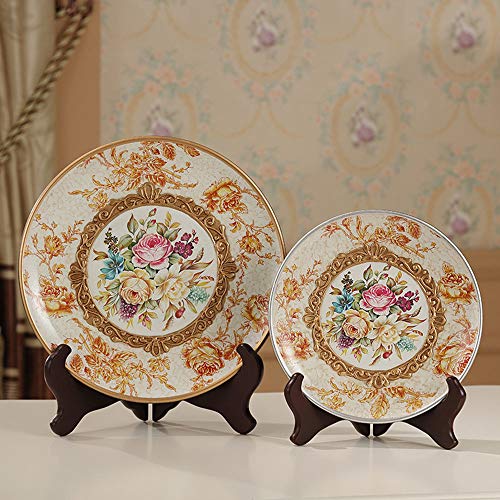 Wooden Easel Mahogany Finish Display Stand Plate Holder Picture Frame Folding Display Stand (7 inches) - size: 7 inches