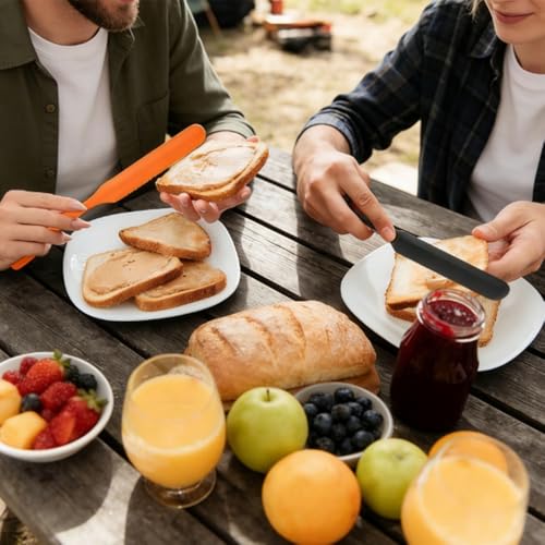 10 pcs Jar Spatula Set, Silicone Jar Scraper with Long Handle, Flexible Small Skinny Spatulas for Kitchen, Waxing, Sourdough, Non-Stick Reusable Wax Silicone Spatula