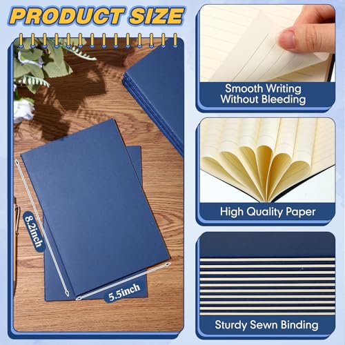 Mimorou 100 Pcs A5 Journals Notebooks Bulk,Navy Blue,Lined - color: Navy Blue, style: Lined