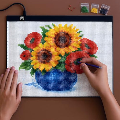 A3 LED Light Pad for Diamond Art, Sketching, Painting - Adjustable Brightness, Sketching, Tracing - USB Powered Complete Art Light Board Kit with Pad Stands and Clips - size: A3 Kit