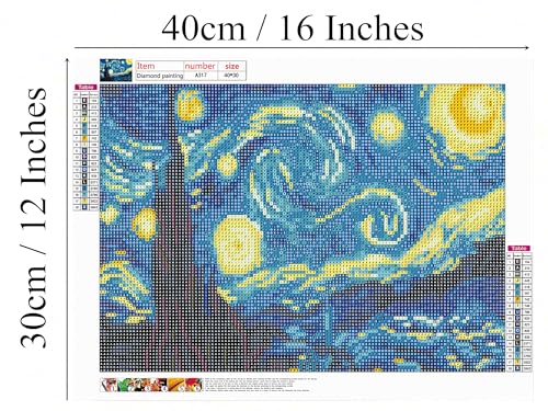 NIHO-JIUMA Diamond Art Kits, 30x40cm/12x16inches | 5D DIY Full Drill, Adults & Teens, Home Wall Decoration - size: 12 x 16 inches