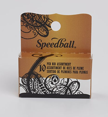 Speedball 30710 10 Pen Nib Assorted Set