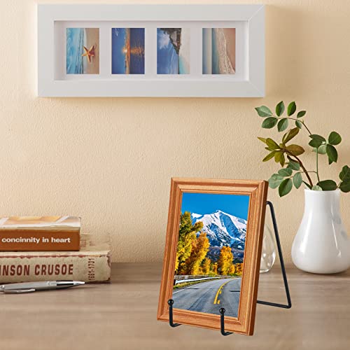 IBosins 5-Pack 6-Inch Plate Holder Display Stands Black Metal Frame Stand - color: Black, size: 6 Inch