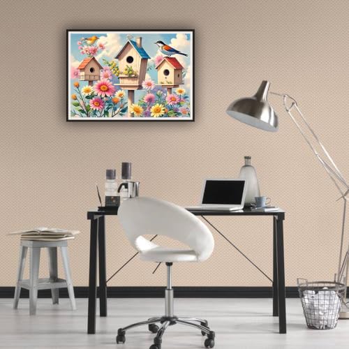 hill froeistung 5D Colorful Bird Diamond Art Painting Kits for Adults - color: HF-A074