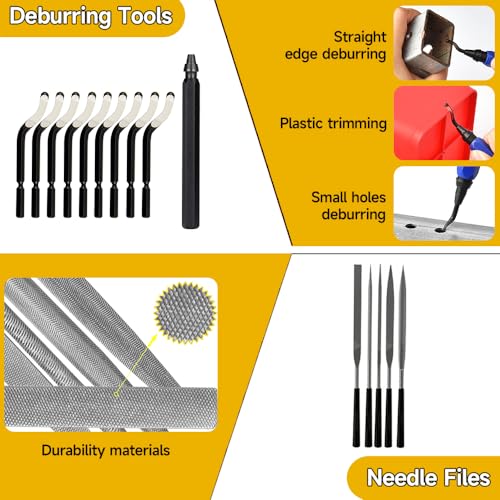 3D Printer Tool Kit 3D Printing Accessories Includes Deburring Tools,Needle Files,Brushes,Tweezer,Gloves,Scraper,Wire Cutter for 3D Print Model Remove, Smoothing, Finishing - style: Type C