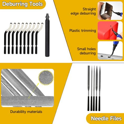 3D Printer Tool Kit 3D Printing Accessories Includes Deburring Tools,Needle Files,Brushes,Tweezer,Gloves,Scraper,Wire Cutter for 3D Print Model Remove, Smoothing, Finishing - style: Type C
