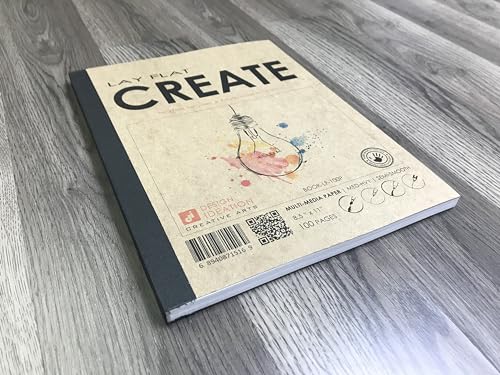 Design Ideation Lay Flat Create. Removable Sheet Sketchbook. Premium Paper. Smart-Bind Reinforced Lay Flat Binding. (8.5" x 11") LF-50100-LS - size: 50100 (8.5" x 11")