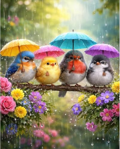 Dorwendis Birds Diamond Art Kits for Adults,5D DIY Diamond Painting Kits - color: DOW-DP-052