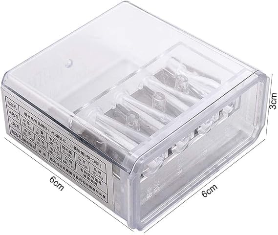 2Pcs Transparent 4 Holes Charcoal Pencil Sharpener,Long Point Carpenter Pencil Sharpener Plastic Artist for Sketching