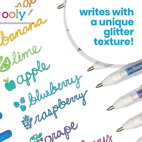 OOLY Yummy Yummy Scented Glitter Gel Pens, Set of 12, 1.00mm NIB | Ages 3+, Scented Glitter Pens for Kids and Adults, Fun for School, Planning, and Journaling, Great Gift Idea - style: Glitter Pens