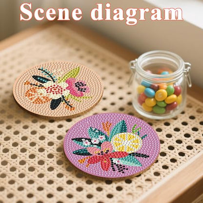 Gem Dots Craft Arts Supplies Party Home Decor 8pcs - color: Eflower