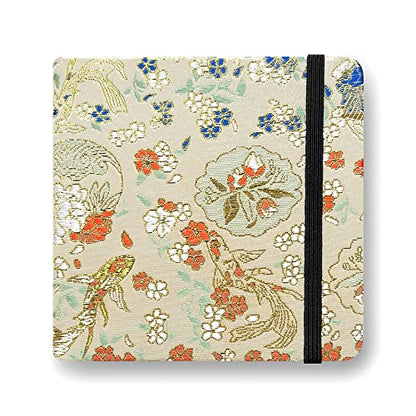 Mifuner Square 5x5 Bleedproof Marker Paper Pad, 110 gsm Alcohol Ink Bristol Paper Sketchbook, Handmade Journal Hardbound 88 Sheets (176 Pages) Markers Ink Mediums Art Sketch Book Golden Jade Leaf - color: S-golden jade leaf